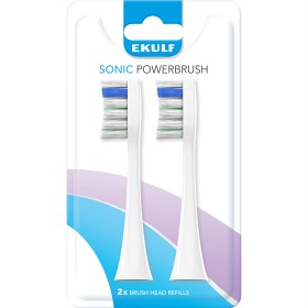 Bild på Ekulf Sonic Powerbrush White Refill 2 st