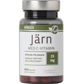 Bild på Elexir Järn med C-vitamin 100 tabletter
