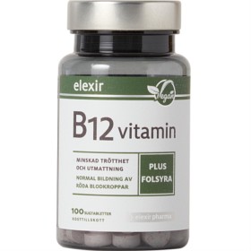 Bild på Elexir Vitamin B-12 Vegan 100 tabletter