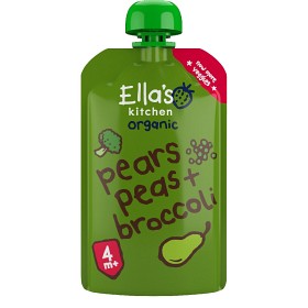 Bild på Ella's Puré Broccoli, Päron & Ärtor 120 g