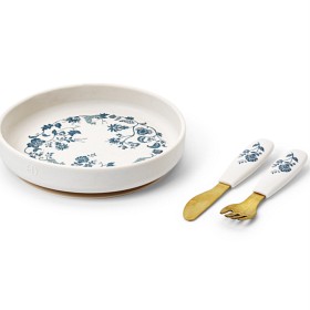 Bild på Elodie Silicone Plate Set Garden Leo Toile