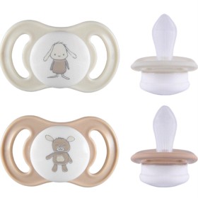 Bild på ESSKA Happy Mini 0+m Silikon Beige 2-pack