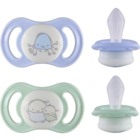 Bild på ESSKA Happy Mini Glow 0+m Silikon Blå 2-pack