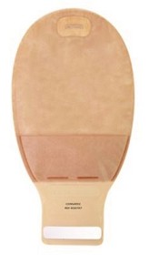 Bild på Esteem Plus,tömbar häftpåse med InvisiClose, Standard, beige, konvex, hål 25 mm 10 st