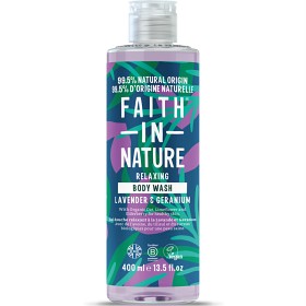 Bild på Faith in Nature Body Wash Lavender & Geranium 400 ml
