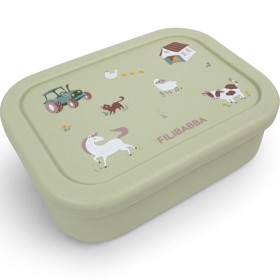 Bild på FILIBABBA Matlåda i silikon Bog Green