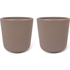Bild på FILIBABBA Silikonmugg 2-pack Warm Grey