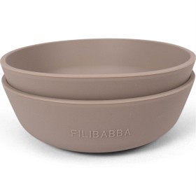 Bild på FILIBABBA Silikonskål 2-pack Warm Grey