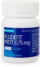 Bild på Fludent Mint, sugtablett 0,75 mg 100 st