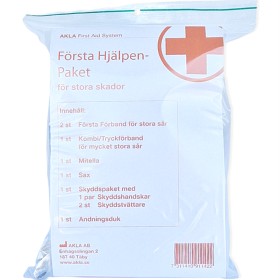 Bild på Första hjälpen-paket för stora skador och för hög beredskap