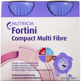 Bild på Fortini Compact MultiFibre Jordgubb 4 x 125 ml