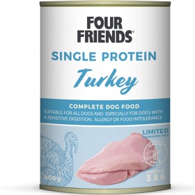 Bild på FourFriends Dog Turkey 400 g burk