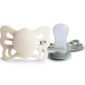 Bild på FRIGG Butterfly Anatomisk Silikon 2-pack (Cream/Sage) Storlek 1