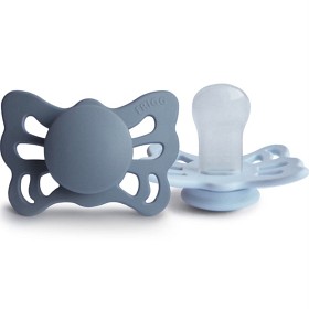 Bild på FRIGG Butterfly Anatomisk Silikon 2-Pack (Slate/Powder Blue) Storlek 1