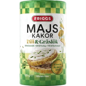 Bild på Friggs Majskakor Dill & Gräslök 125 g