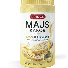 Bild på Friggs Majskakor Smör & Havssalt 120 g