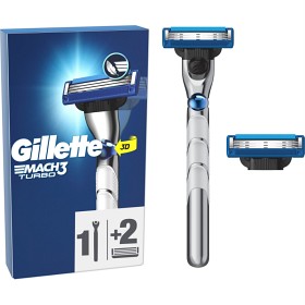 Bild på Gillette Mach3 Turbo Rakhyvel + 2 rakblad