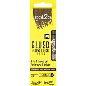 Bild på got2b Glued 4 Brows & Edges Pigmenterad gel 2-i-1 Brun 16 ml