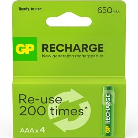 Bild på GP Recharge AAA NiMH batteri 650mAh 4-pack