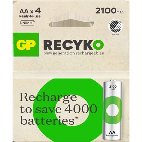Bild på GP ReCyko AA 2100mAh laddningsbara 4-pack