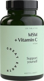 Bild på Great Earth MSM 1000 mg och Vitamin C 120 tabletter