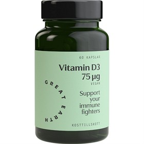 Bild på Great Earth Vitamin D3 75 µg 60 kapslar