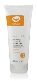 Bild på Green People Edelweiss Sun Lotion SPF 15 Natural Tan Accelerator