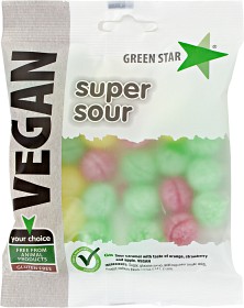 Bild på Green Star Super Sour Vegan 100 g
