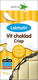 Bild på Green Star Vit choklad Crisp Laktosfri 100 g