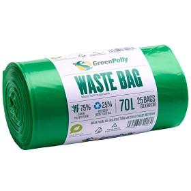 Bild på GreenPolly Avfallssäck Grön 70 liter 25 st