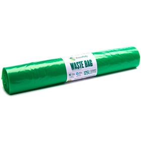 Bild på GreenPolly Avfallssäck med knythandtag Grön 125 liter