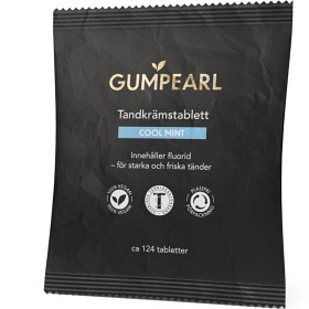 Bild på Gumpearl Cool Mint tandkrämstabletter refill 124 st