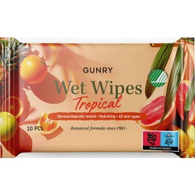 Bild på Gunry Wet Wipes Tropical 10 st