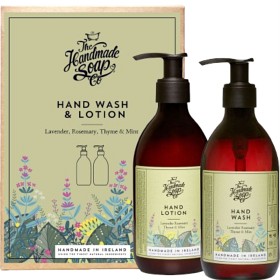 Bild på The Handmade Soap Company Hand Wash & Hand Lotion Duo: Lavender, Rosemary, Thyme & Mint