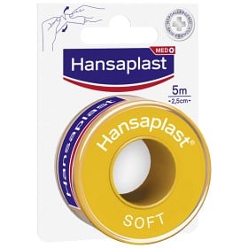 Bild på Hansaplast Fixeringstejp Soft  5m x 2,5 cm