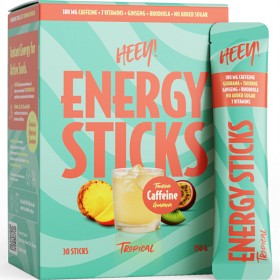 Bild på Heey! Energy Sticks Koffein + Guarana, Tropical 30 st
