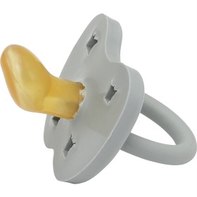 Bild på Hevea Natural Rubber Pacifier Orthodontic 3-36 Months 1 st Gorgeous Grey