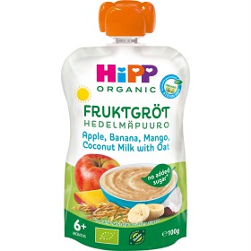 Bild på HiPP Klämmis Fruktgröt Apple Banana & Mango 6m