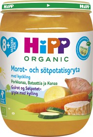 Bild på HiPP Morot- & Sötpotatisgryta med kyckling 8M 190 g