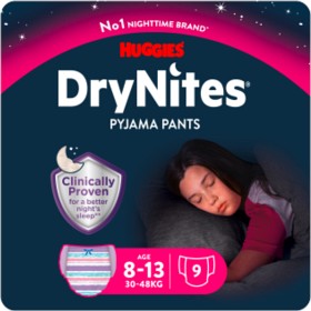 Bild på Huggies DryNites Girl 8-13 år 9 st