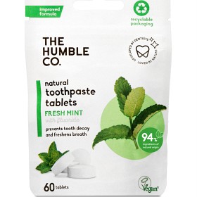 Bild på Humble Tandkrämstabletter Fresh Mint med Fluor 60-pack