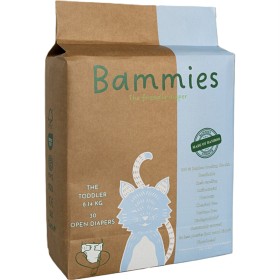 Bild på Bammies bambublöja The Toddler tejpblöja 8-14 kg 30 st