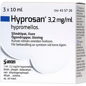 Bild på Hyprosan Ögondroppar 3 x 10 ml