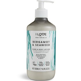 Bild på I LOVE Naturals Hand & Body Lotion Bergamot & Seaweed 500 ml