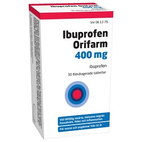 Bild på Ibuprofen Orifarm, tablett 400 mg 30 st