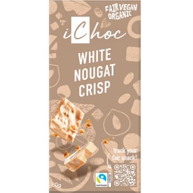 Bild på iChoc White Nougat Crisp Vegan 80 g