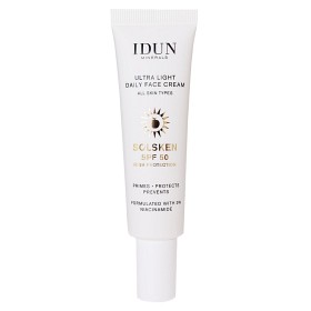 Bild på IDUN Minerals Ultra Light Daily Face Cream Solsken SPF 50 30 ml