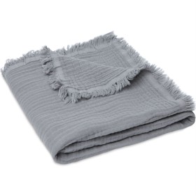 Bild på Jollein Muslinfilt Fringe Soft Grey