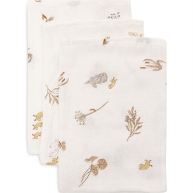 Bild på Jollein Muslintvättvante 20x15cm Riverside 3-pack