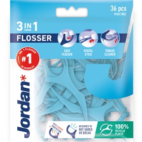 Bild på Jordan 3-in-1 Flosser 36 st